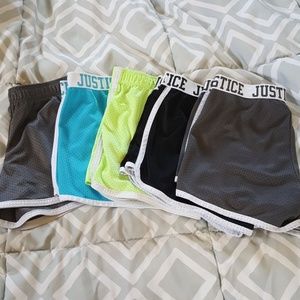 Justice active wear shorts